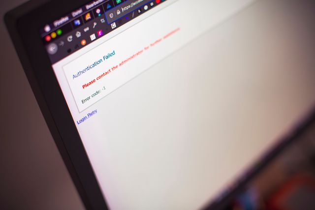 Browser showing authentication failed error when using an AI app with a VPN active
